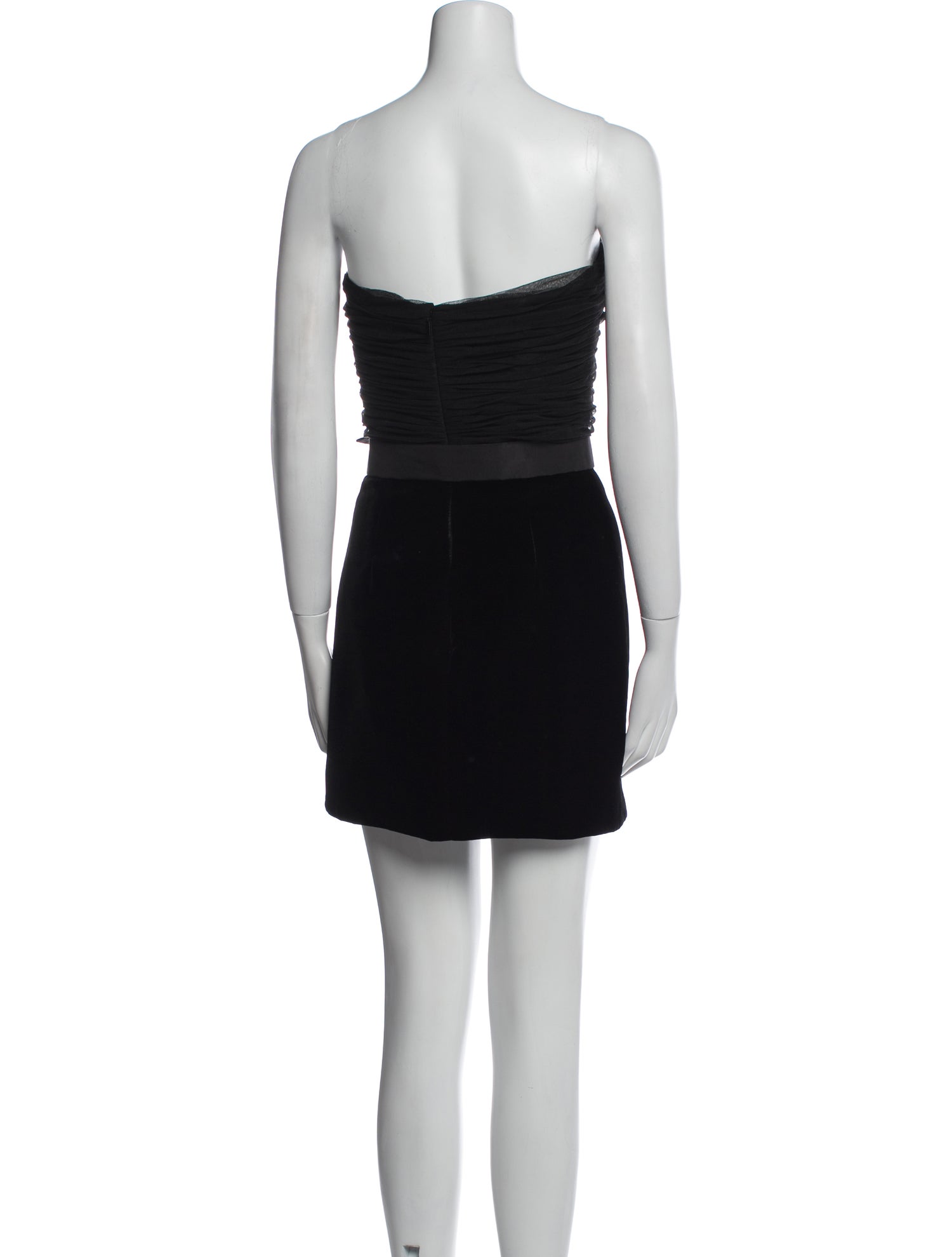 Saint Laurent Velvet Mini Dress