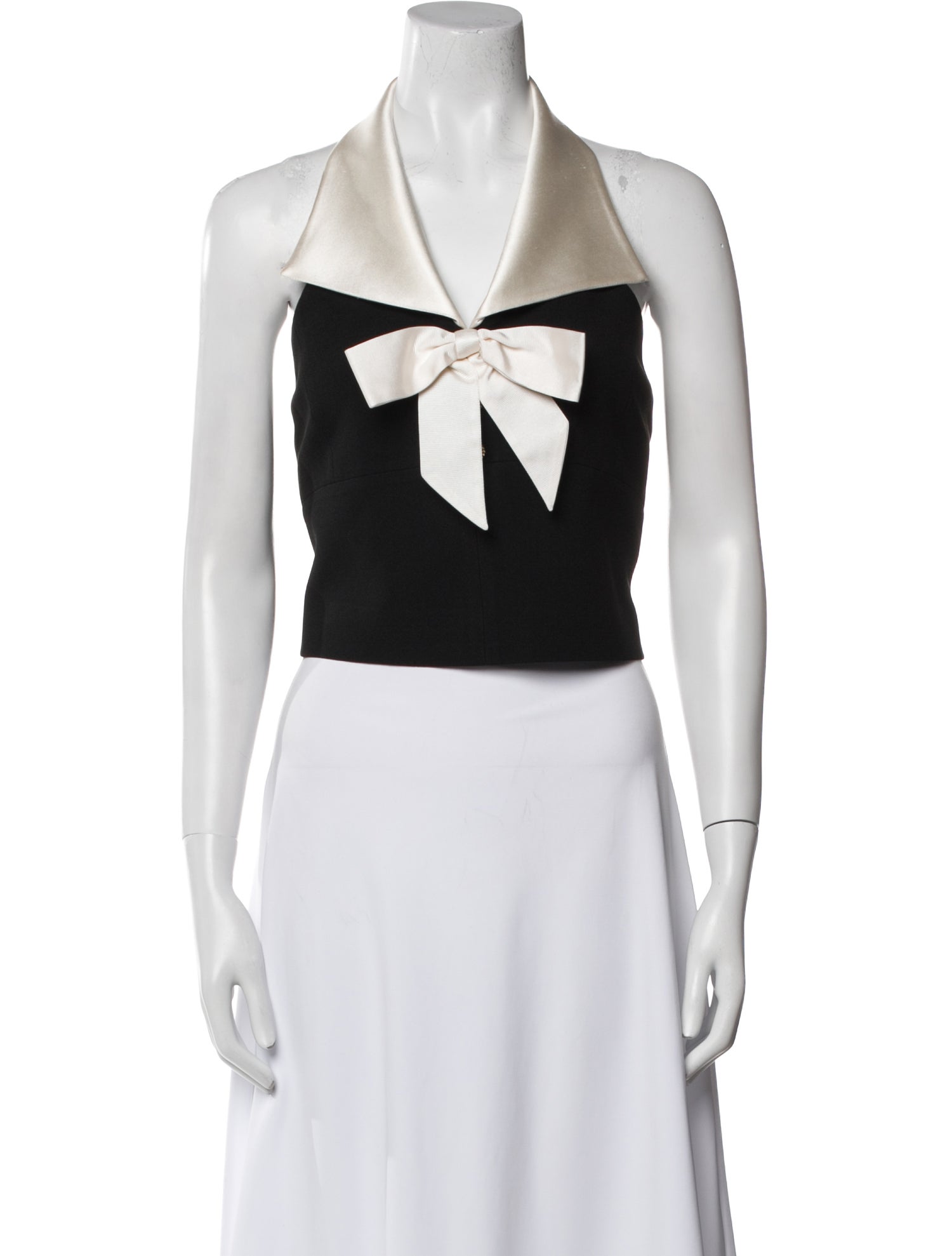 Saint Laurent 2021 Halterneck Crop Top