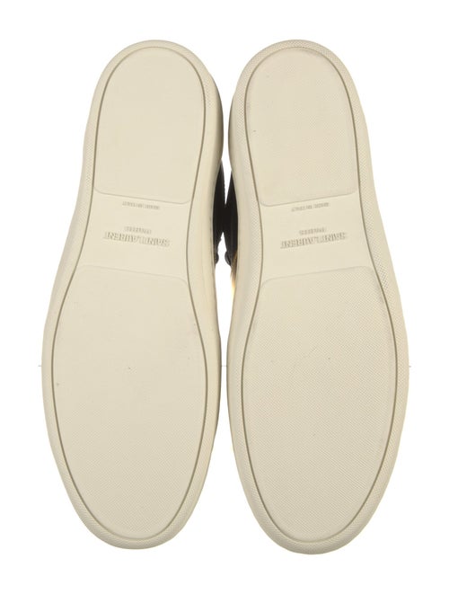 Saint Laurent Leather Colorblock Pattern Sneakers