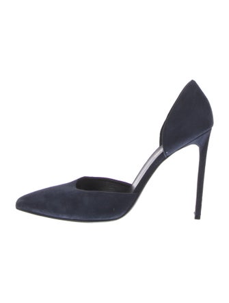 Saint Laurent Suede D'Orsay Pumps