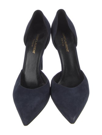 Saint Laurent Suede D'Orsay Pumps