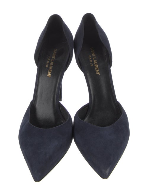 Saint Laurent Suede D'Orsay Pumps