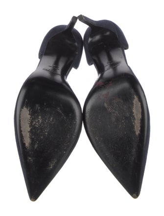 Saint Laurent Suede D'Orsay Pumps