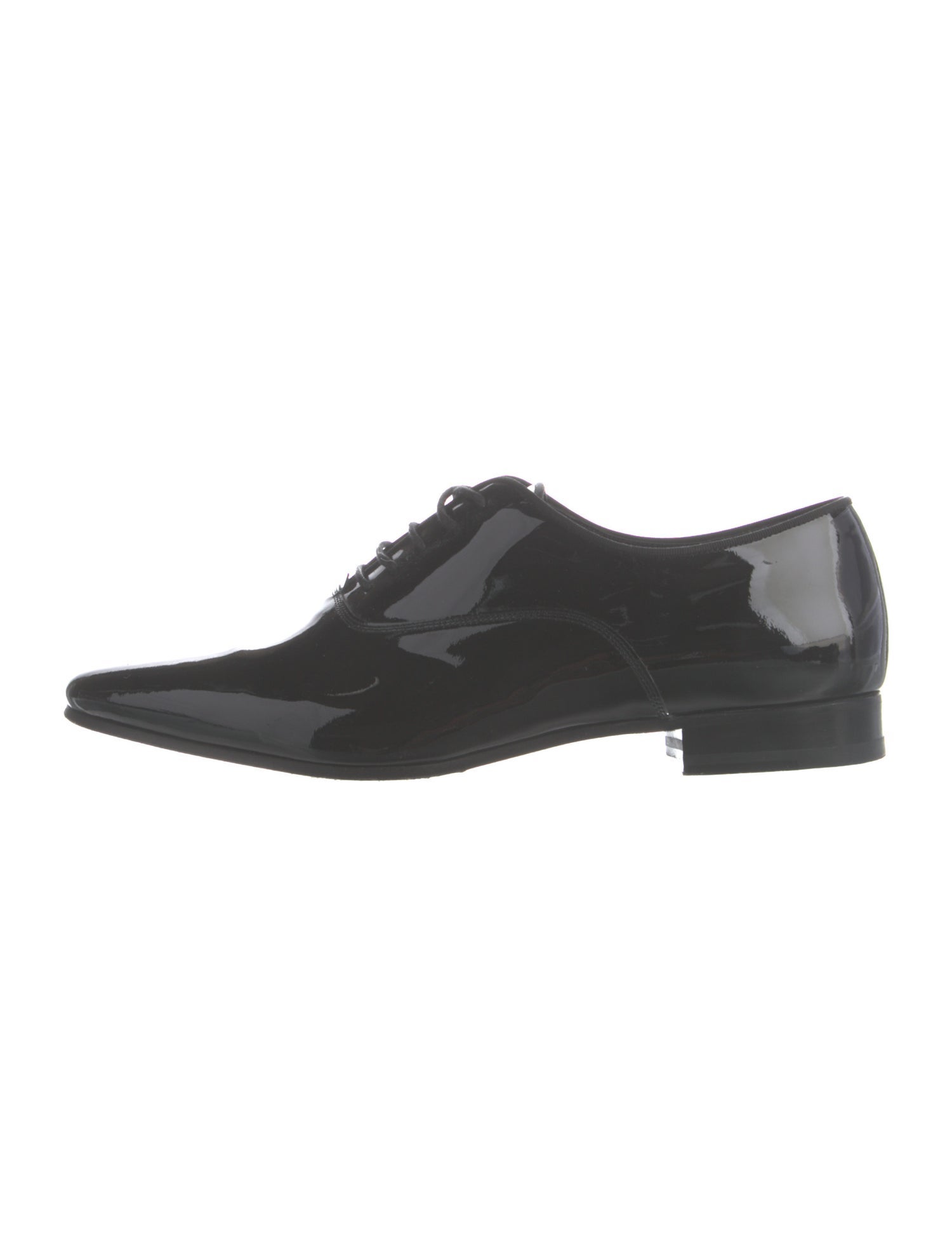 Saint Laurent Patent Leather Grosgrain Trim Oxfords