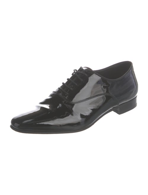 Saint Laurent Patent Leather Grosgrain Trim Oxfords