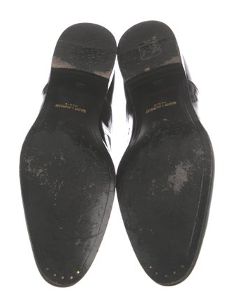 Saint Laurent Patent Leather Grosgrain Trim Oxfords