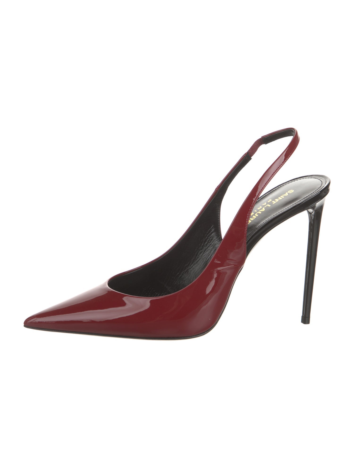 Saint Laurent Patent Leather Slingback Pumps