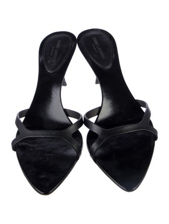 Saint Laurent Leather Slides