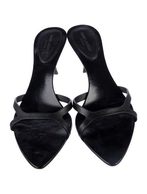 Saint Laurent Leather Slides