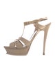 Saint Laurent Leather T-Strap Sandals