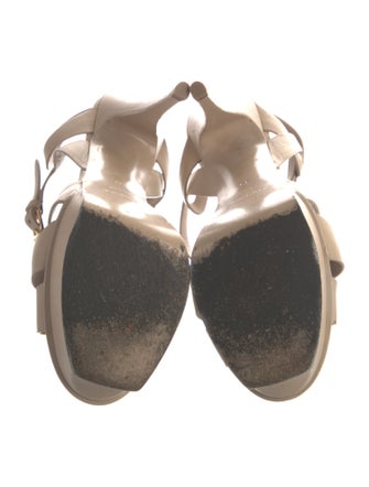 Saint Laurent Leather T-Strap Sandals