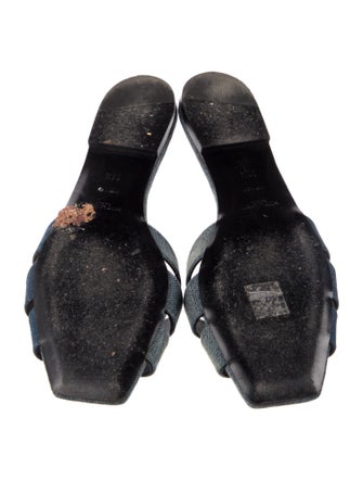 Saint Laurent Denim Slides