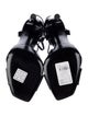 Saint Laurent Patent Leather Bow Accents Sandals