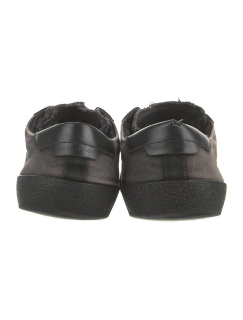 Saint Laurent Canvas Embroidered Accent Sneakers