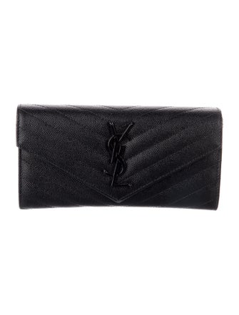 Saint Laurent 2019 Signature Logo Wallet