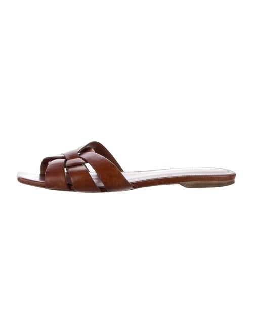 Saint Laurent Leather Slides