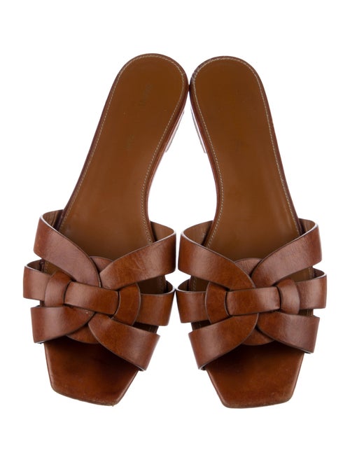 Saint Laurent Leather Slides