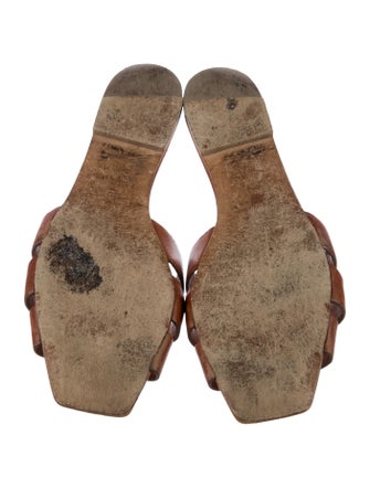 Saint Laurent Leather Slides