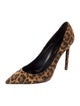 Saint Laurent Suede Animal Print Pumps