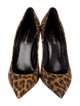 Saint Laurent Suede Animal Print Pumps