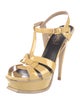 Saint Laurent Patent Leather T-Strap Pumps