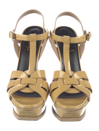 Saint Laurent Patent Leather T-Strap Pumps