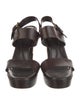 Saint Laurent Leather Slingback Sandals