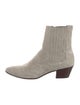 Saint Laurent Suede Colorblock Pattern Chelsea Boots