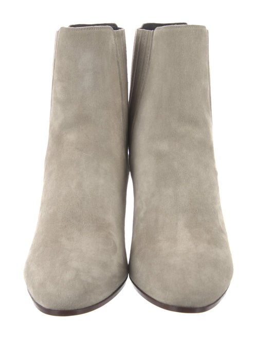 Saint Laurent Suede Colorblock Pattern Chelsea Boots