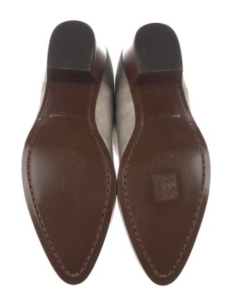 Saint Laurent Suede Colorblock Pattern Chelsea Boots