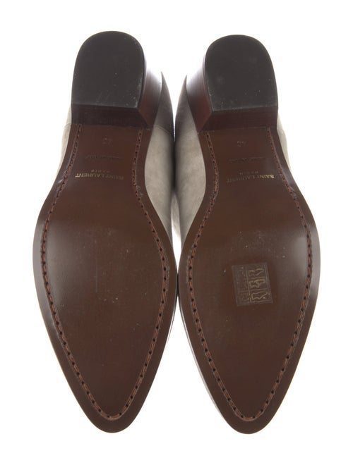 Saint Laurent Suede Colorblock Pattern Chelsea Boots