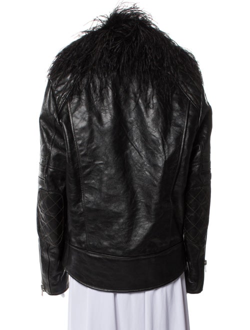Saint Laurent 2022 Leather Down Jacket