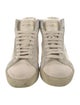 Saint Laurent Canvas Embroidered Accent Sneakers