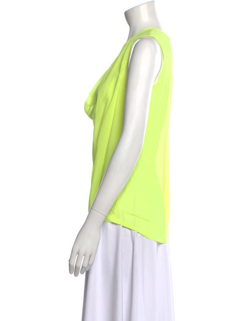 Saint Laurent Silk Cowl Neck Blouse