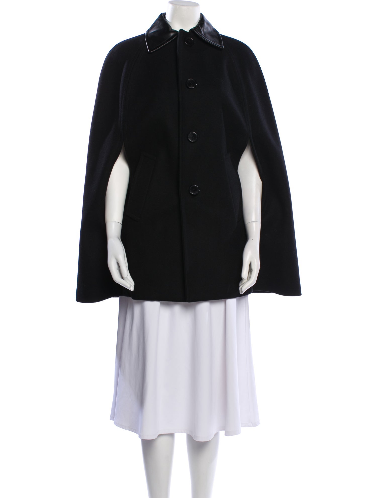 Saint Laurent 2015 Virgin Wool Cape