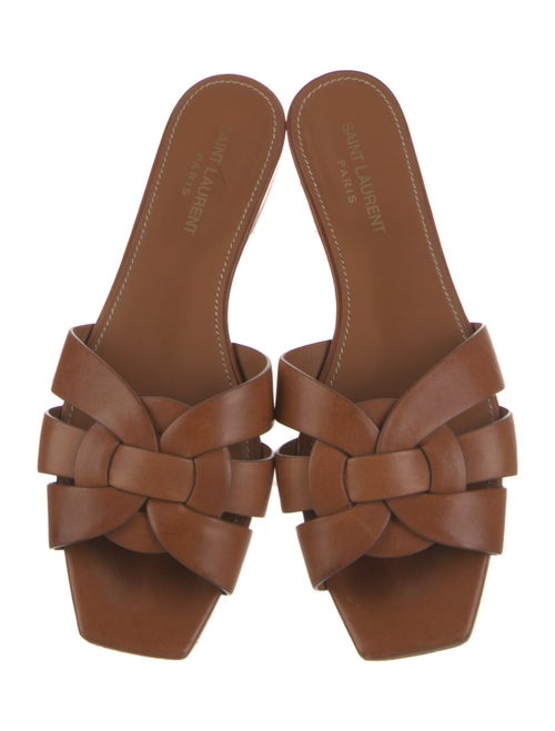 Saint Laurent Leather Slides