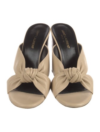 Saint Laurent Leather Slides
