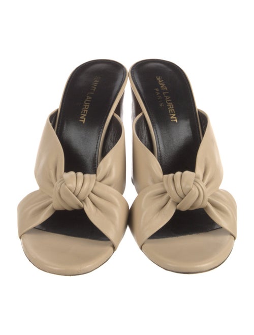 Saint Laurent Leather Slides