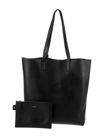 Saint Laurent Leather North/South Shopping