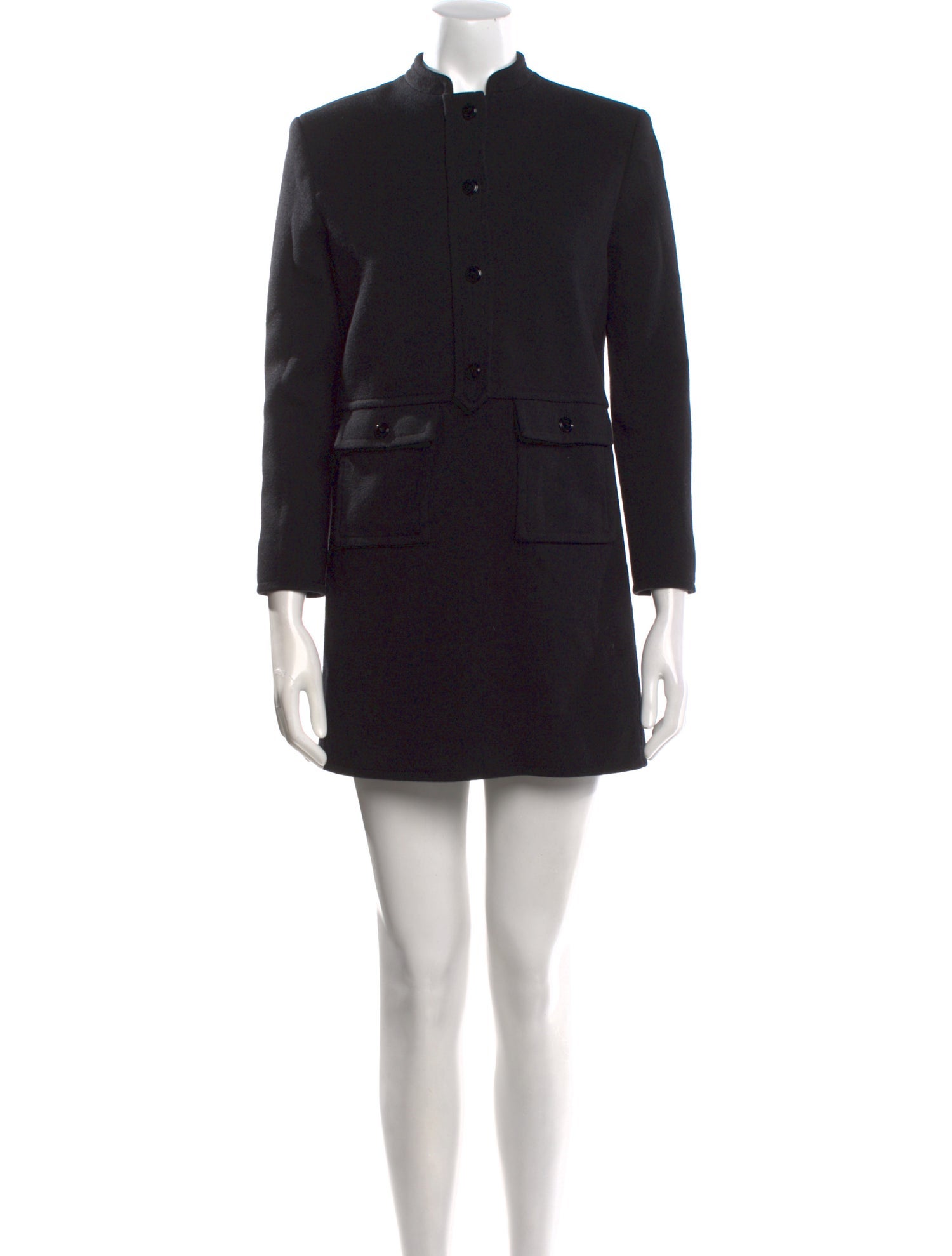 Saint Laurent Wool Mini Dress