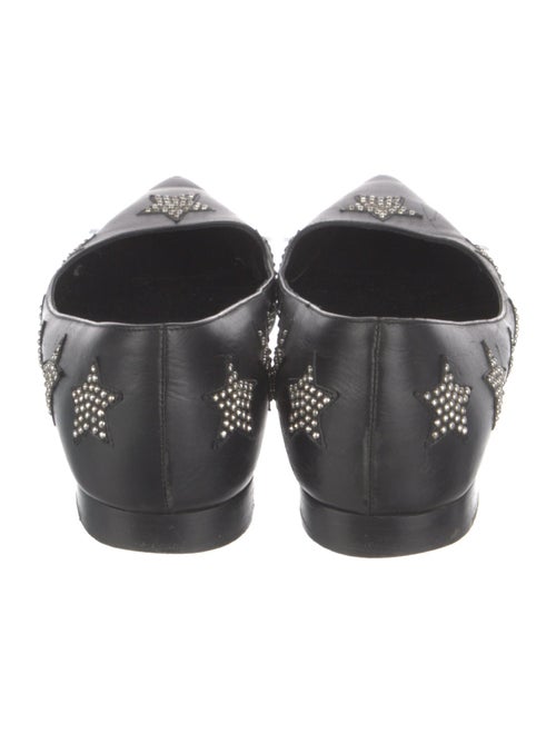 Saint Laurent Leather Studded Accents Flats