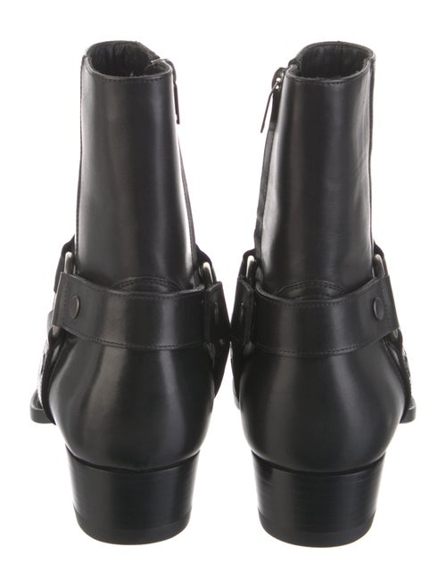 Saint Laurent Leather Moto Boots