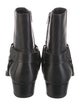 Saint Laurent Leather Moto Boots