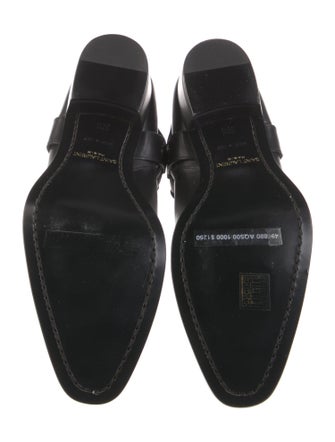 Saint Laurent Leather Moto Boots