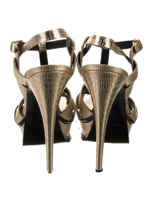 Saint Laurent Leather T-Strap Sandals