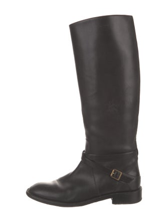 Saint Laurent Leather Riding Boots