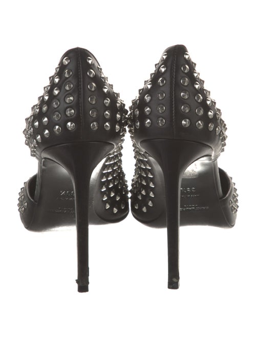Saint Laurent Leather Studded Accents D'Orsay Pumps