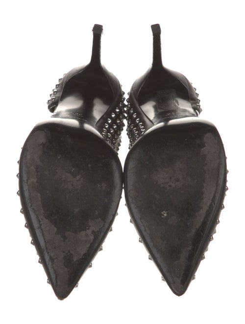 Saint Laurent Leather Studded Accents D'Orsay Pumps