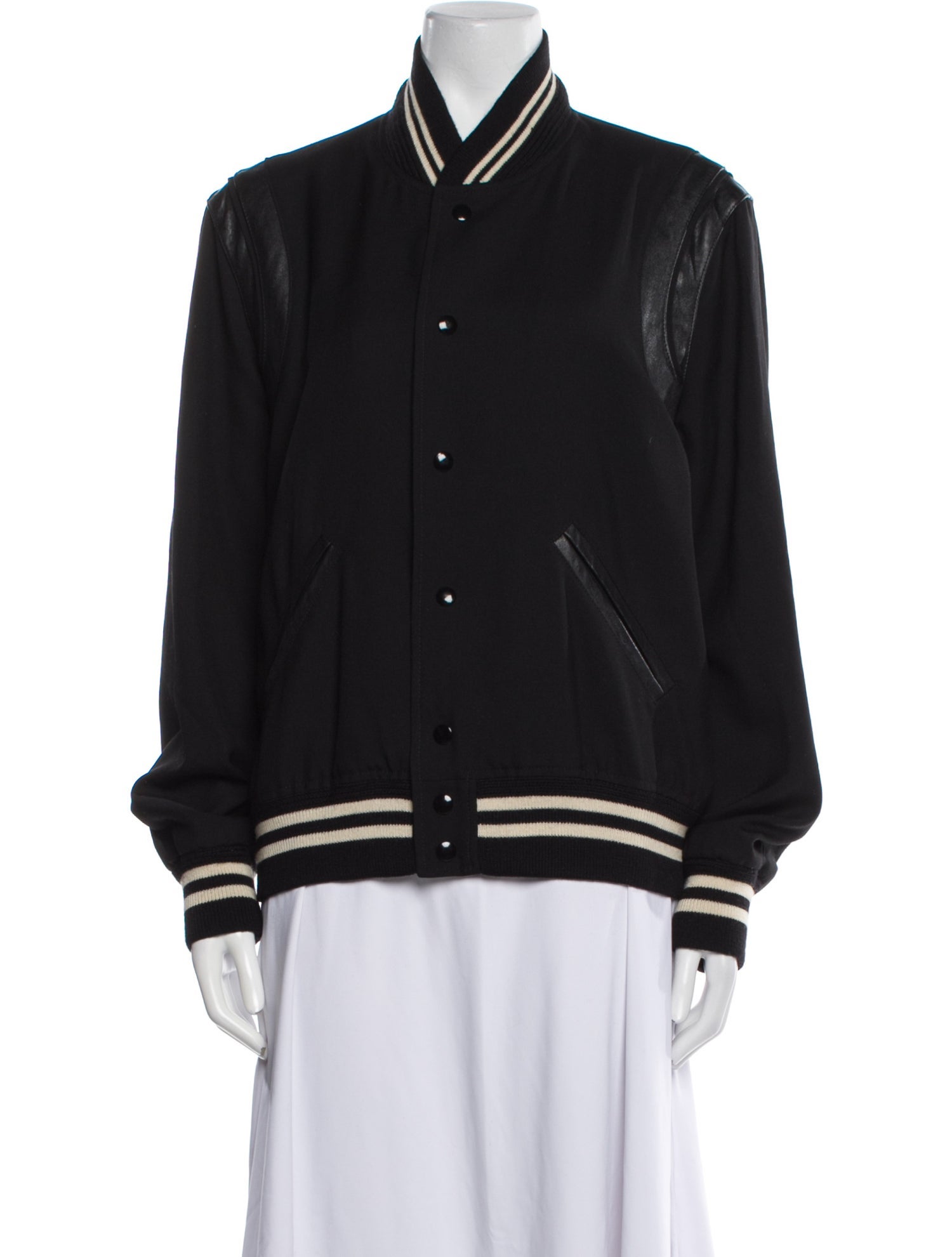 Saint Laurent Virgin Wool Bomber Jacket
