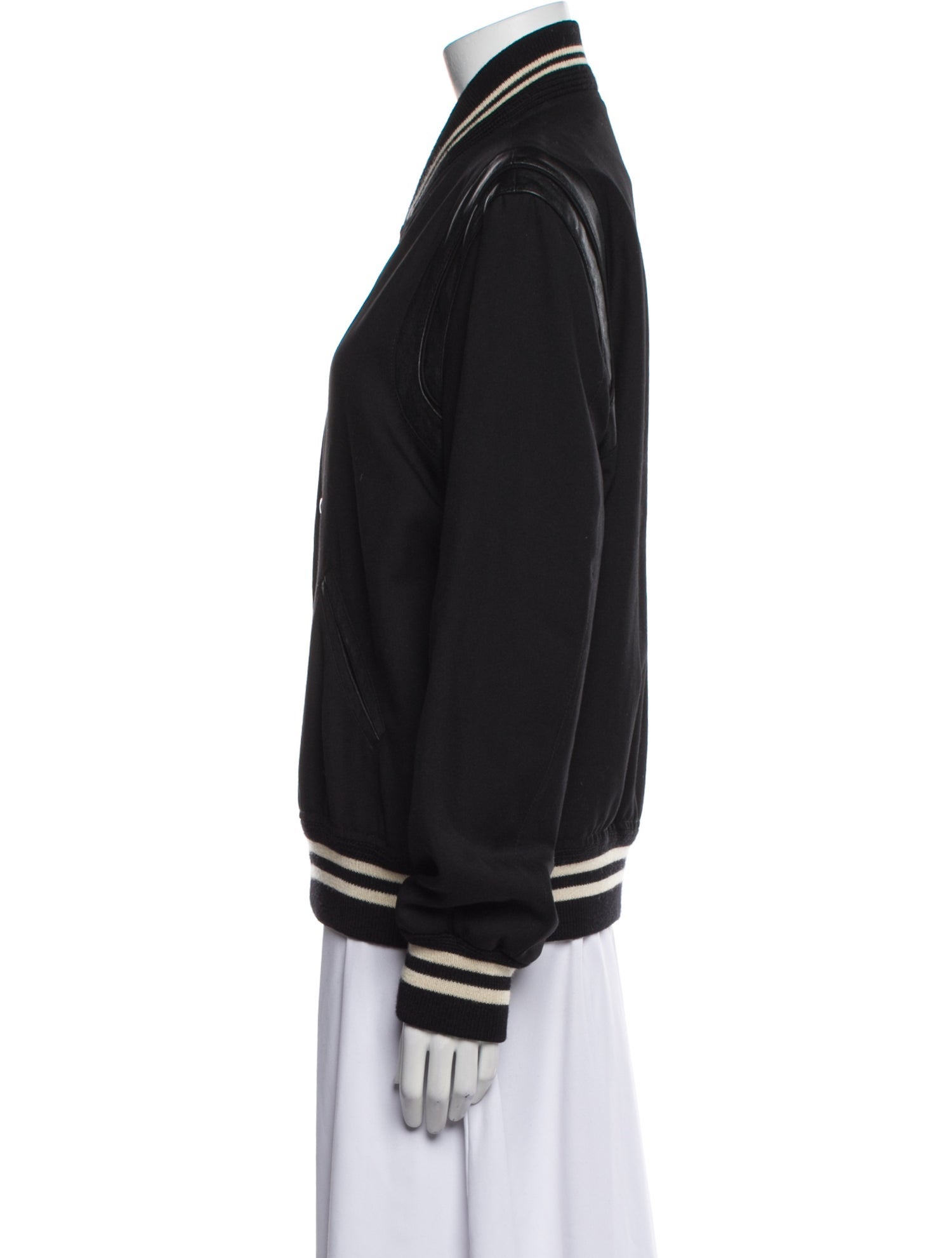 Saint Laurent Virgin Wool Bomber Jacket